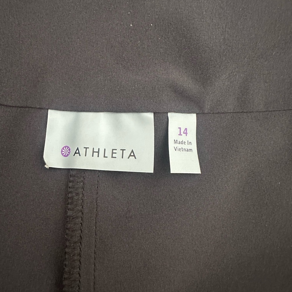 Athleta Everyday Black Athletic A-Line Swing Skort Skirt Women's size 14 - Picture 6 of 9